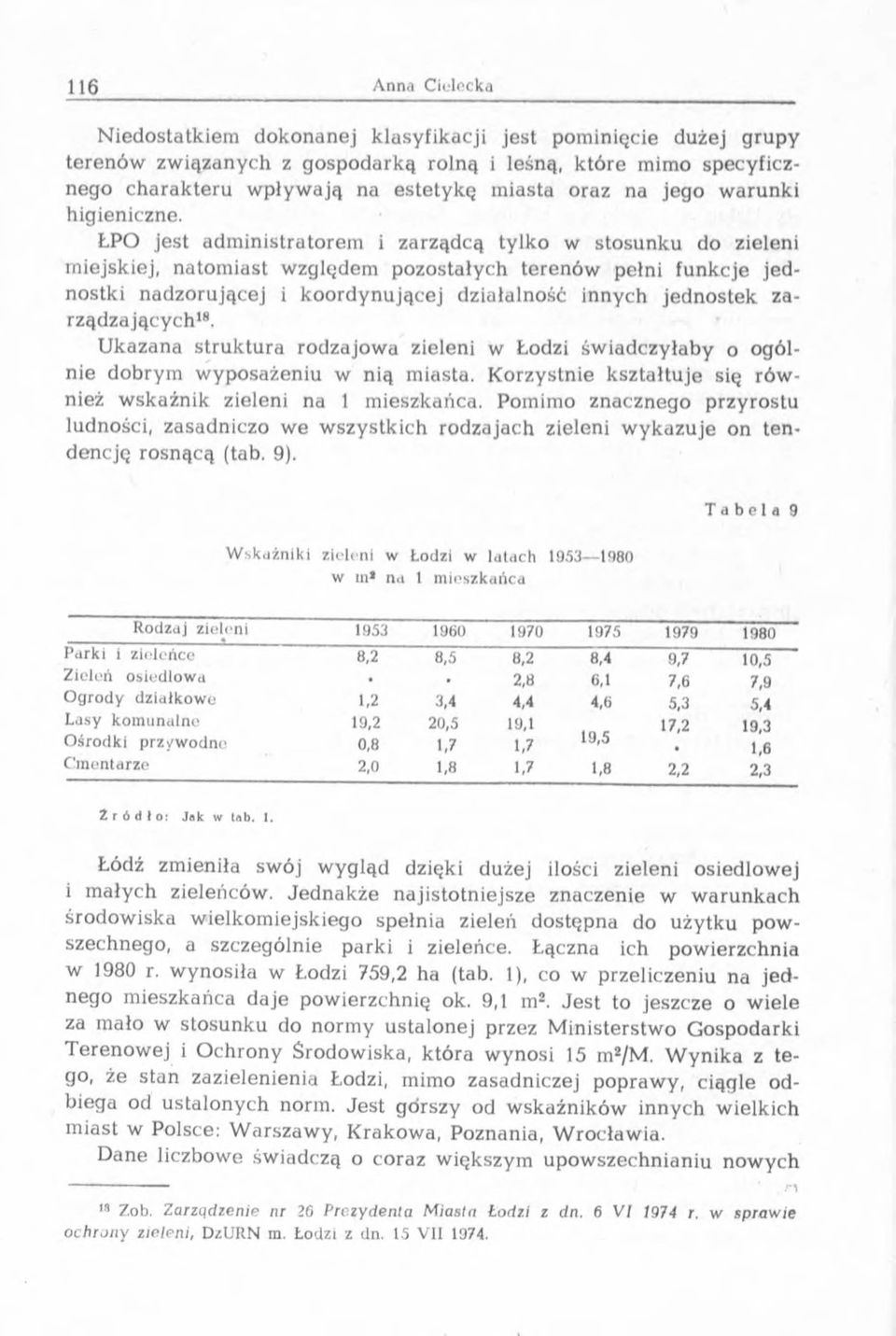 ŁPO jest adm inistratorem i zarządcą tylko w stosunku do zieleni miejskiej, natom iast względem pozostałych terenów pełni funkcje je d - nostki nadzorującej i k o o rd y n u jącej działalność innych