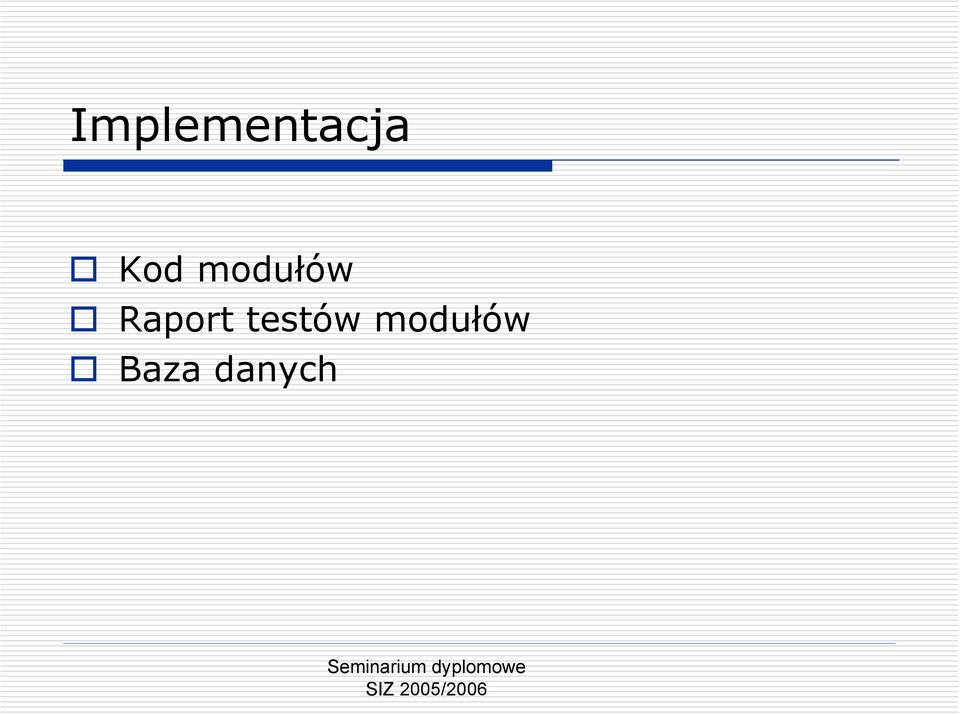 Raport testów