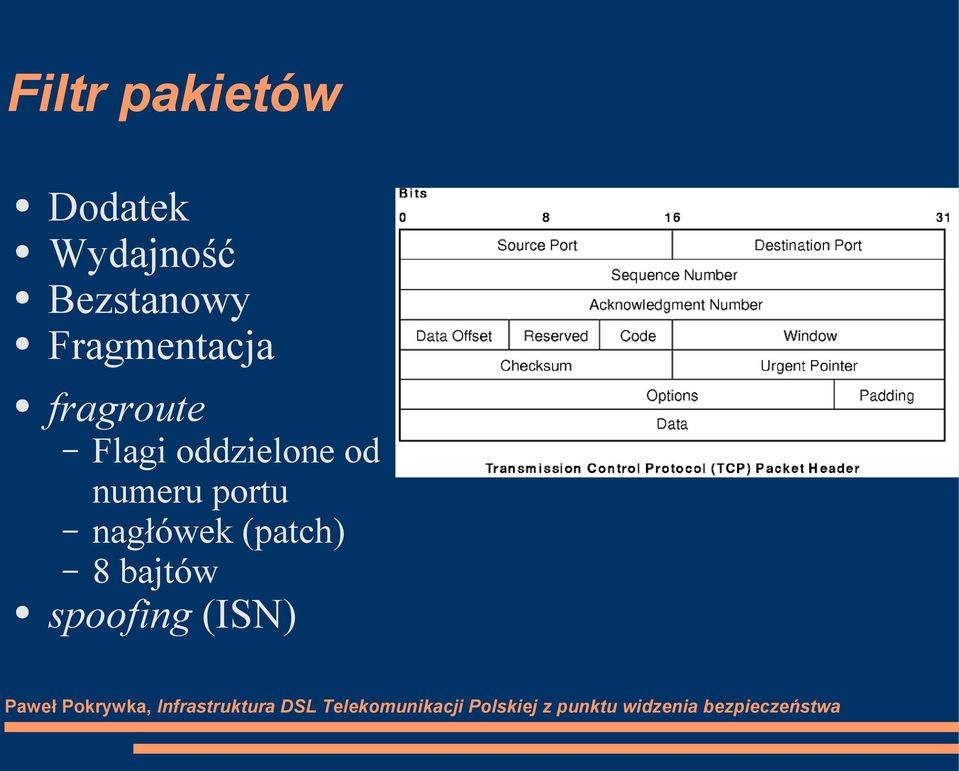 Flagi oddzielone od numeru portu