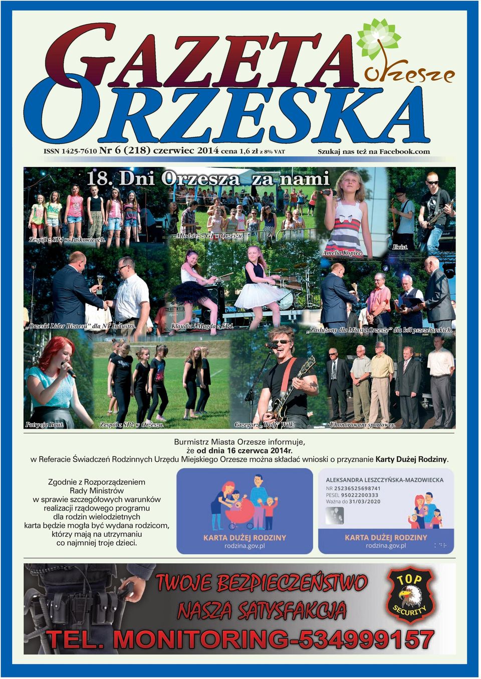 Uhonorowani sportowcy. Burmistrz Miasta Orzesze informuje, że od dnia 16 czerwca 2014r.