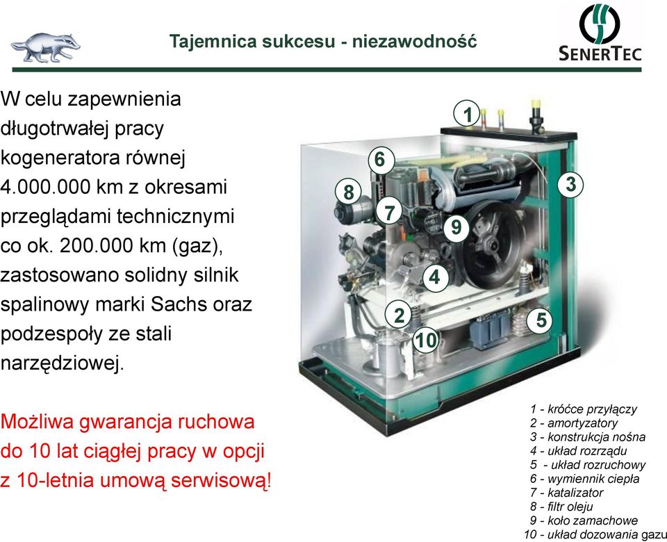 000 km (gaz), 8 6 7 9 3 zastosowano solidny silnik 4 spalinowy marki Sachs oraz podzespoły ze stali narzędziowej.