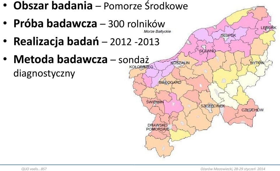 rolników Realizacja badań