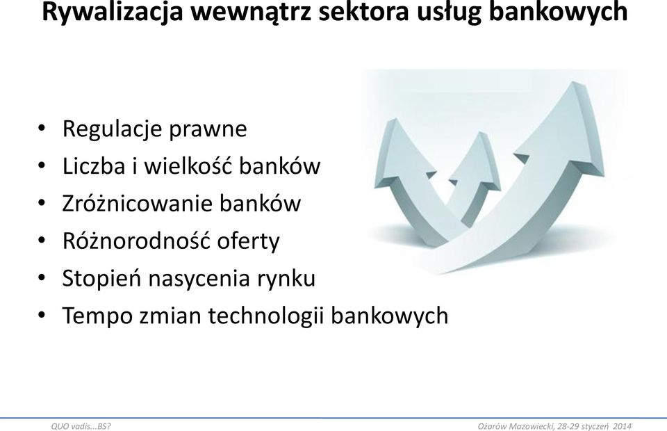 Zróżnicowanie banków Różnorodność oferty