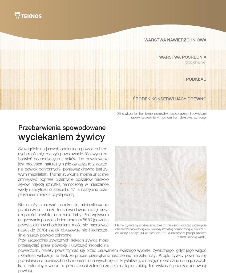 Ich powstawanie jest procesem naturalnym (nie oznacza to zniszczenia powłok ochronnych), ponieważ drewno jest żywym materiałem.