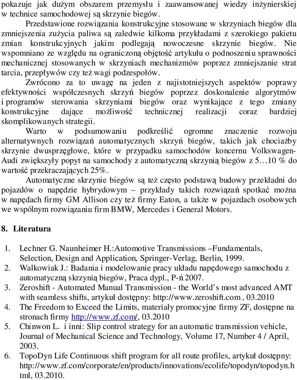 nowoczesne skrzynie biegów.