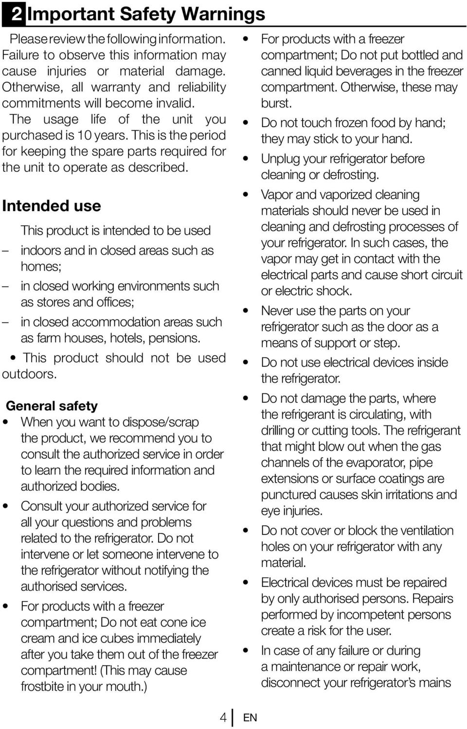 This is the period for keeping the spare parts required for the unit to operate as described.