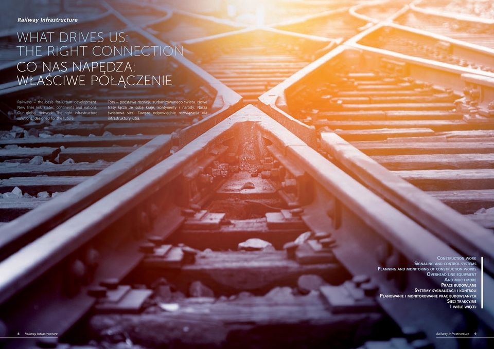 Nasza światowa sieć. Zawsze odpowiednie rozwiązania dla infrastruktury jutra.
