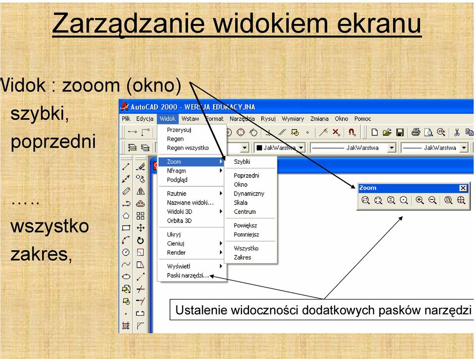 . wszystko zakres, Ustalenie