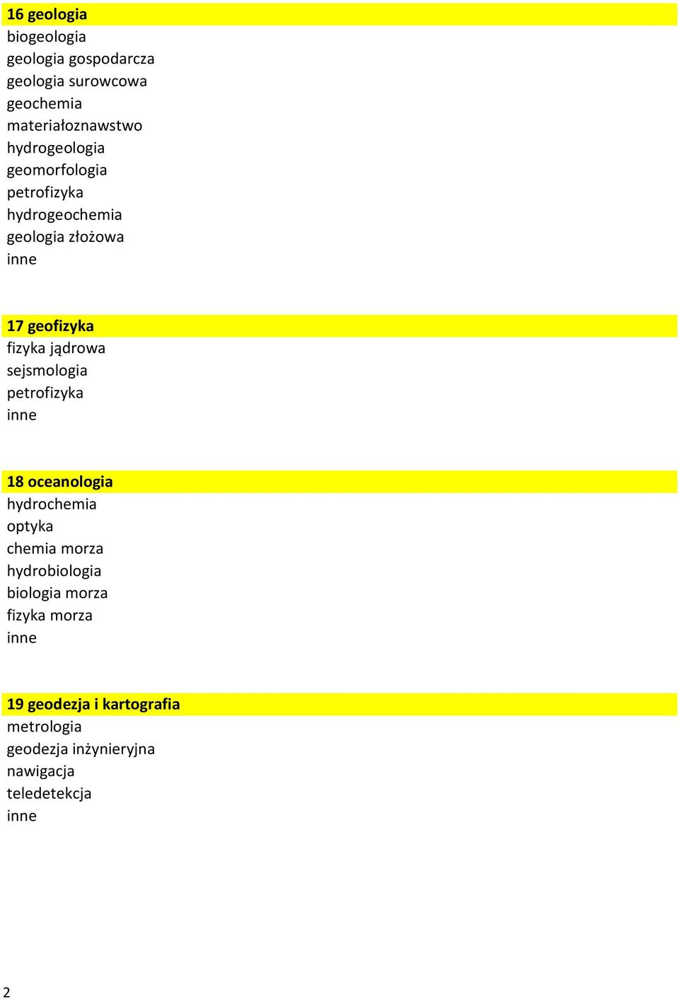 jądrowa sejsmologia petrofizyka 18 oceanologia hydrochemia optyka chemia morza hydrobiologia