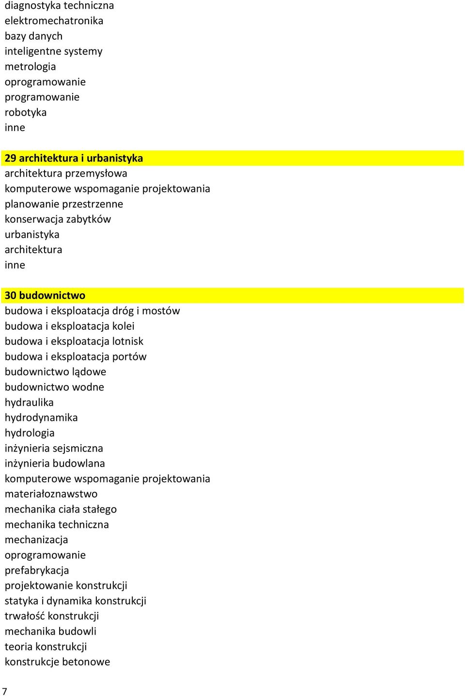 i eksploatacja portów budownictwo lądowe budownictwo wodne hydraulika hydrodynamika hydrologia inżynieria sejsmiczna inżynieria budowlana komputerowe wspomaganie projektowania materiałoznawstwo