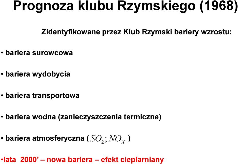 bariera transportowa bariera wodna (zanieczyszczenia termiczne)