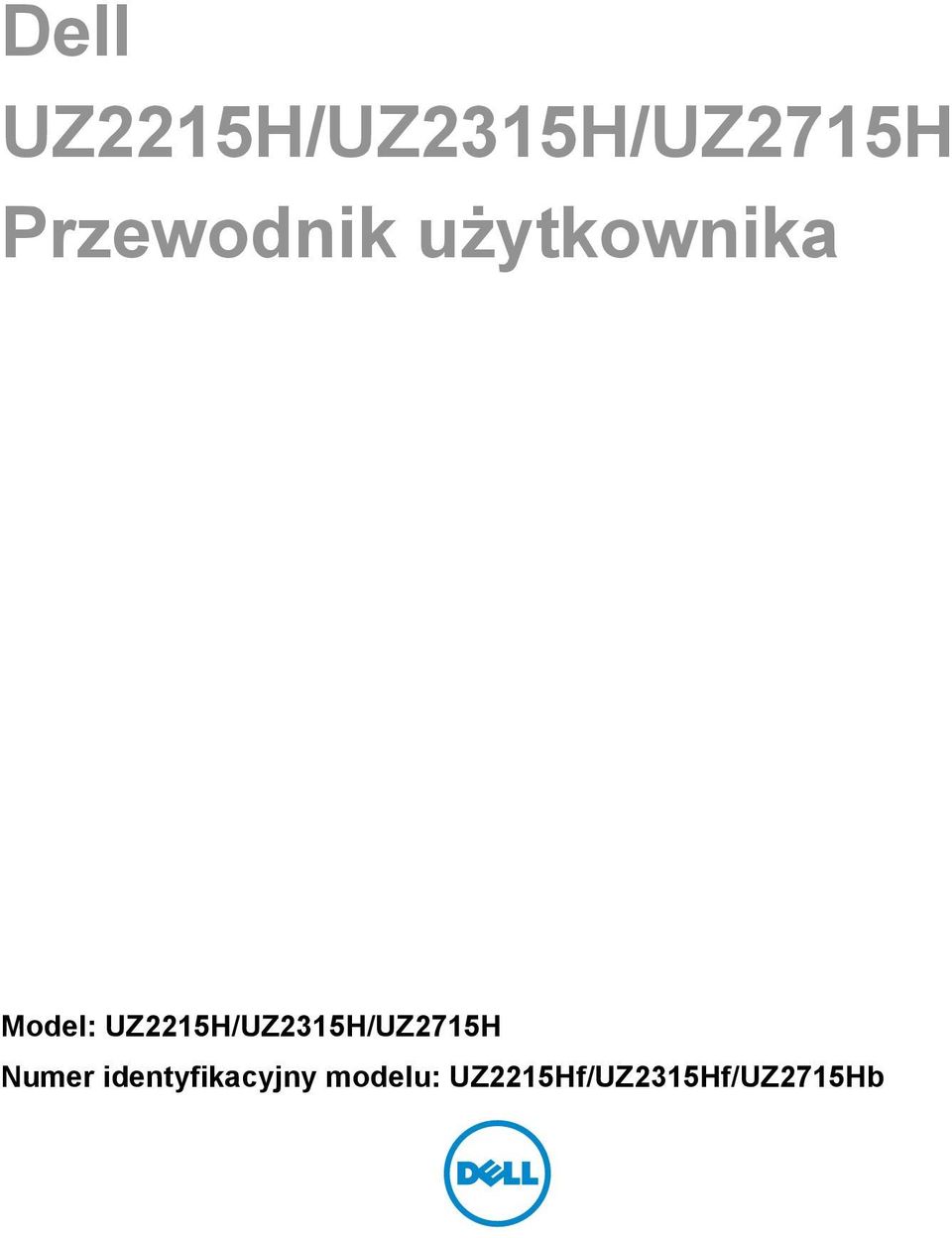UZ2215H/UZ2315H/UZ2715H Numer