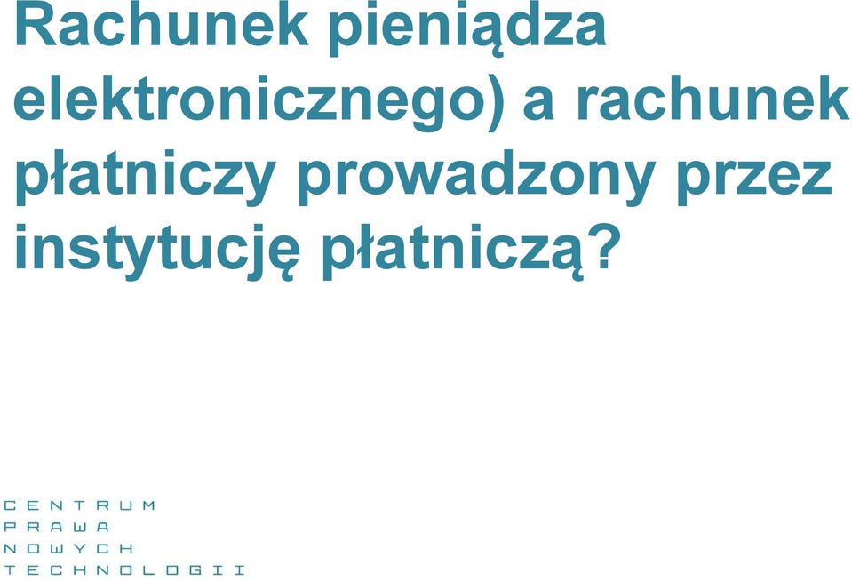 rachunek płatniczy