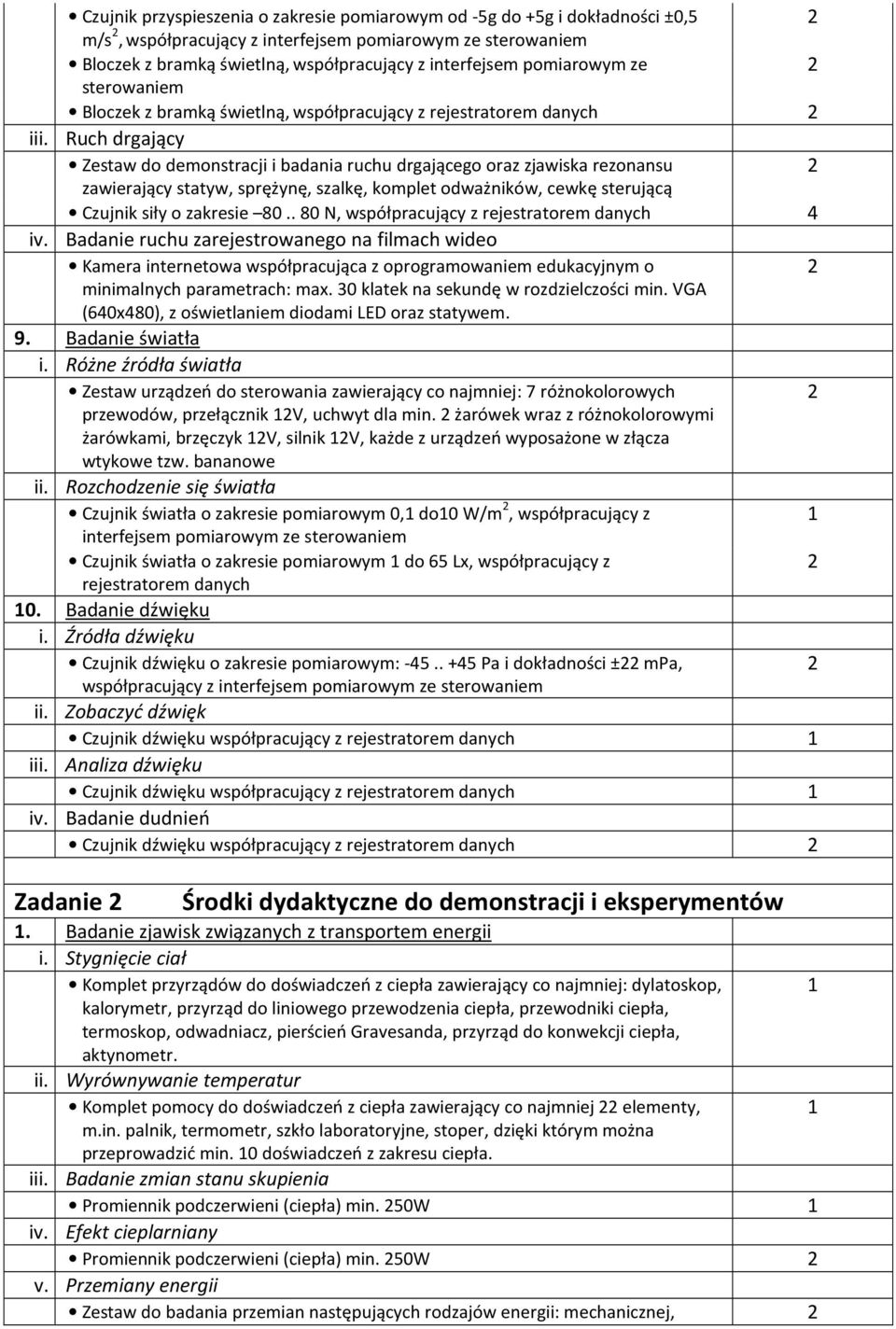 Ruch drgający Zestaw do demonstracji i badania ruchu drgającego oraz zjawiska rezonansu zawierający statyw, sprężynę, szalkę, komplet odważników, cewkę sterującą Czujnik siły o zakresie 80.