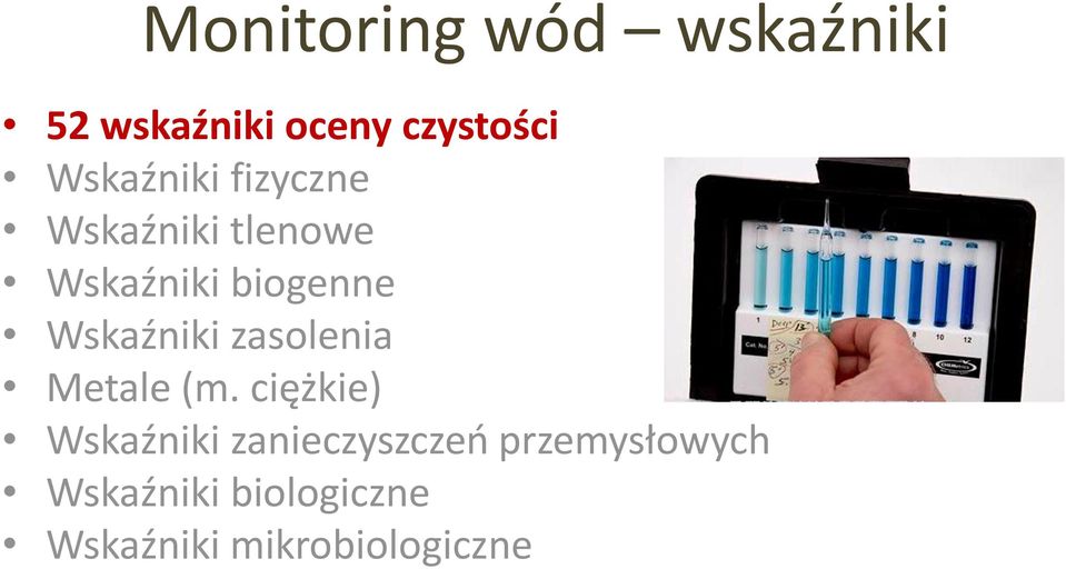 Wskaźniki zasolenia Metale (m.