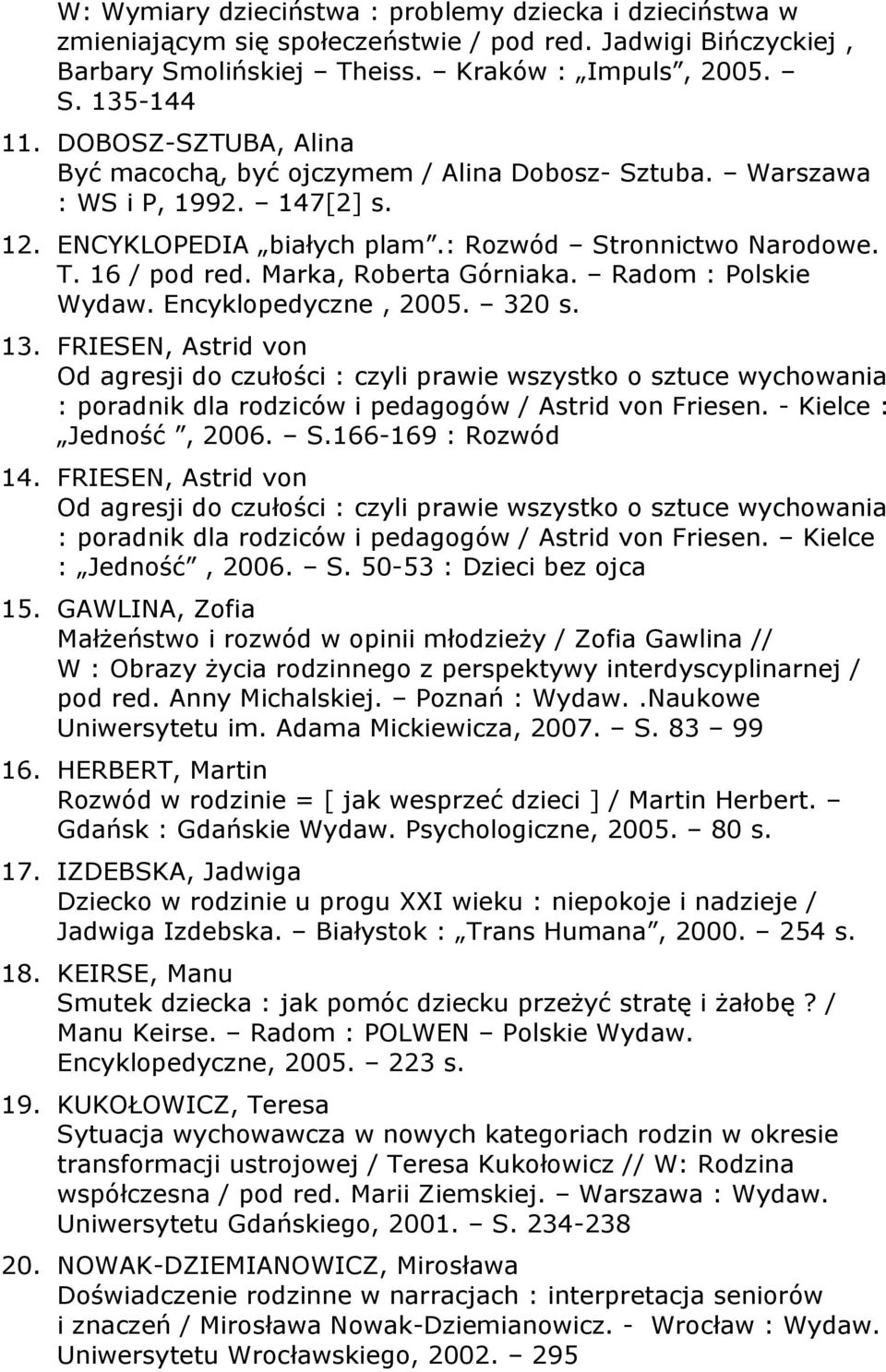 Marka, Roberta Górniaka. Radom : Polskie Wydaw. Encyklopedyczne, 2005. 320 s. 13.