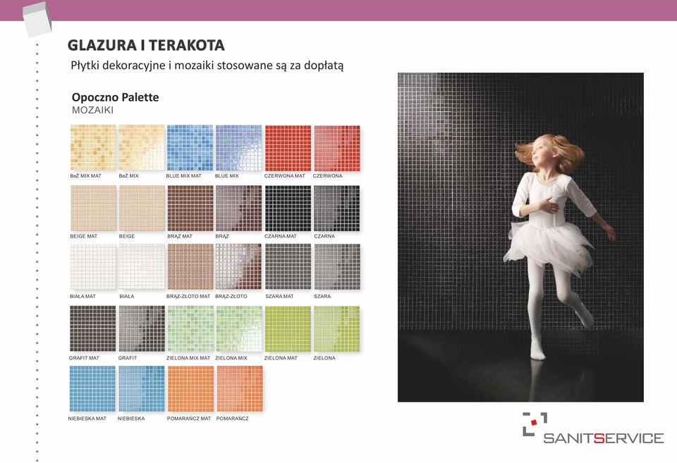 MIX BLUE MIX MAT BLUE MIX CZERWONA MAT CZERWONA BEIGE MAT BEIGE BRĄZ MAT BRĄZ CZARNA MAT CZARNA