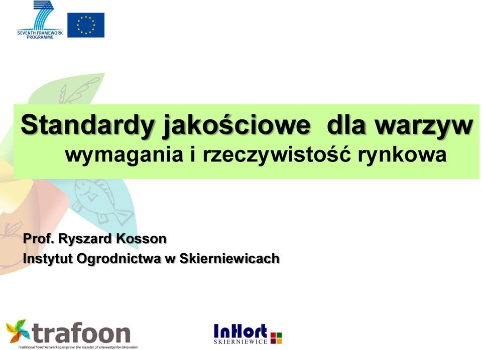 rzeczywistość rynkowa Prof.