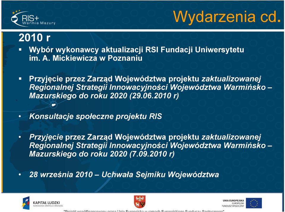 Województwa Warmińsko Mazurskiego do roku 2020 (29.06.