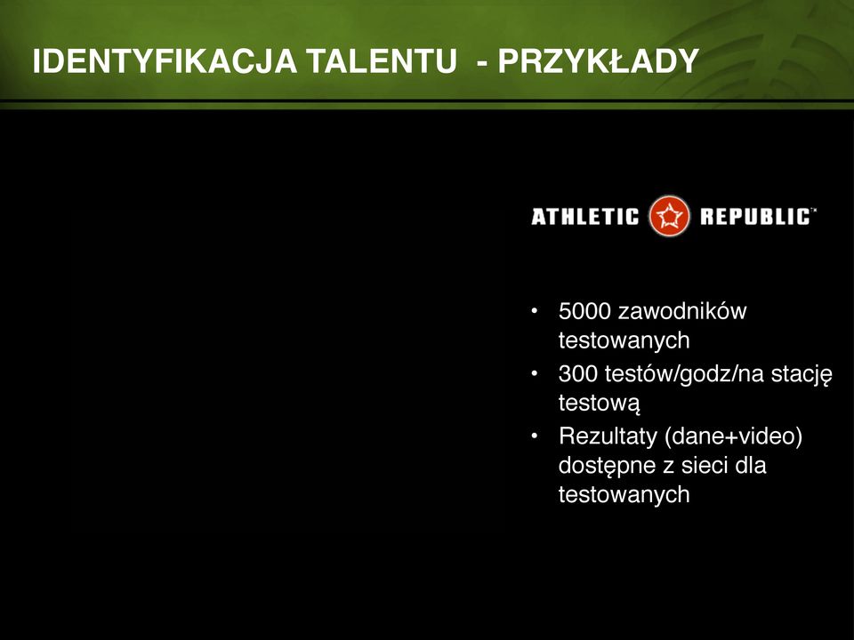 testów/godz/na stację testową