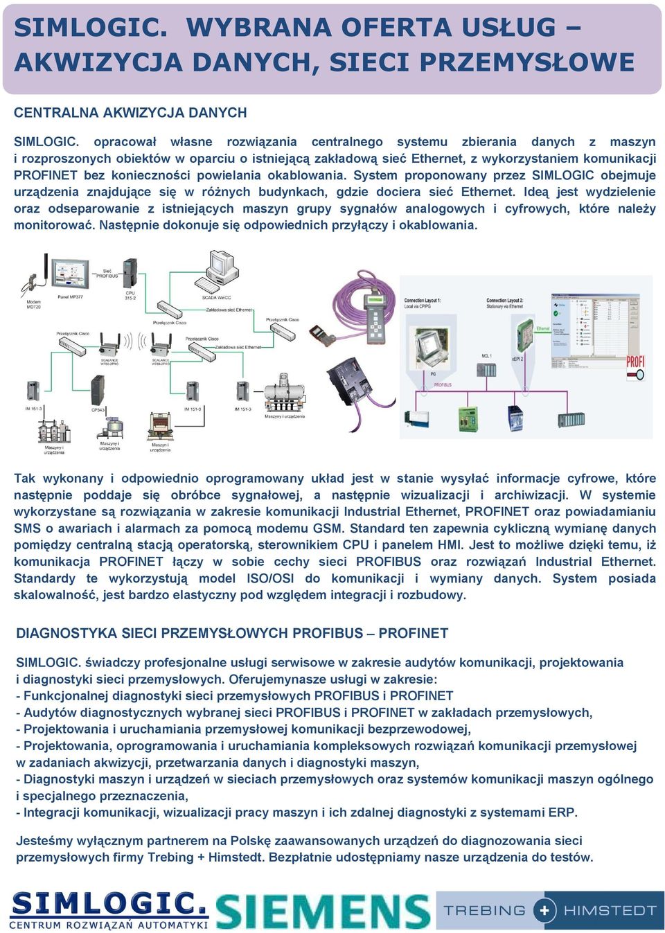 konieczności powielania okablowania. System proponowany przez SIMLOGIC obejmuje urządzenia znajdujące się w różnych budynkach, gdzie dociera sieć Ethernet.