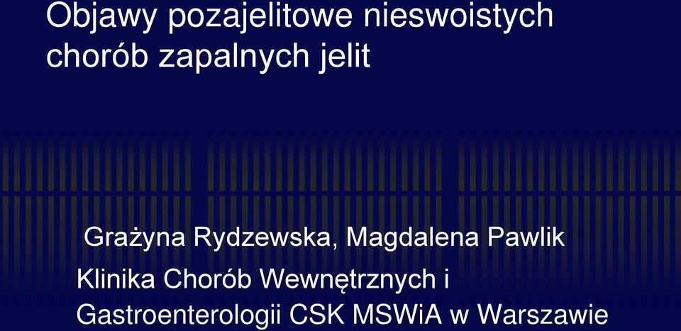 Magdalena Pawlik Klinika Chorób