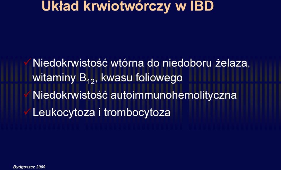 kwasu foliowego Niedokrwistość