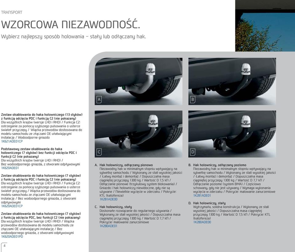 pulsowania o usterce świateł przyczepy / Wiązka przewodów dostosowana do modelu samochodu ze złączami OE ułatwiającymi instalację / Wodoodporne gniazdo 1K621ADE01CP Podstawowy zestaw okablowania do