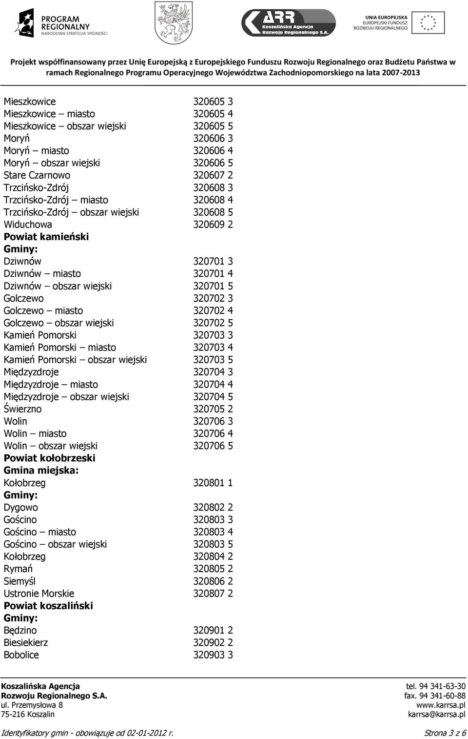 3 Golczewo miasto 320702 4 Golczewo obszar wiejski 320702 5 Kamień Pomorski 320703 3 Kamień Pomorski miasto 320703 4 Kamień Pomorski obszar wiejski 320703 5 Międzyzdroje 320704 3 Międzyzdroje miasto