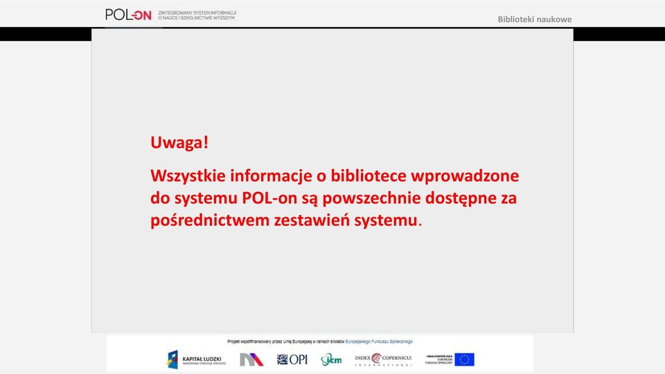 bibliotece wprowadzone do