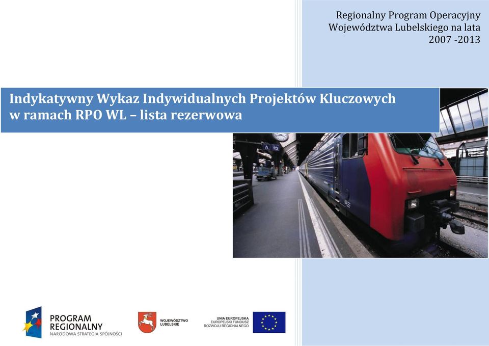 lista rezerwowa Regionalny Program