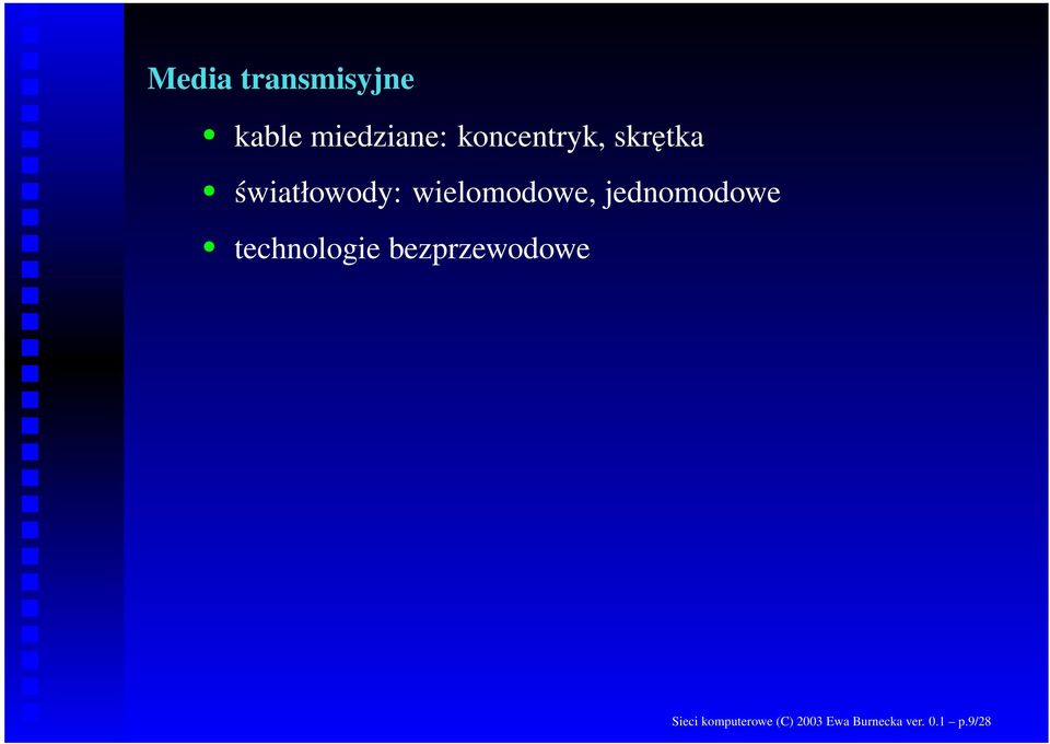 wielomodowe, jednomodowe technologie