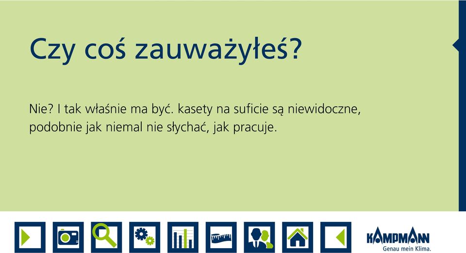 kasety na suficie są