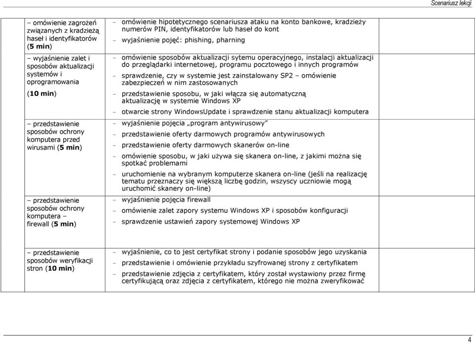 aktualizacji sytemu operacyjnego, instalacji aktualizacji do przeglądarki internetowej, programu pocztowego i innych programów - sprawdzenie, czy w systemie jest zainstalowany SP2 omówienie