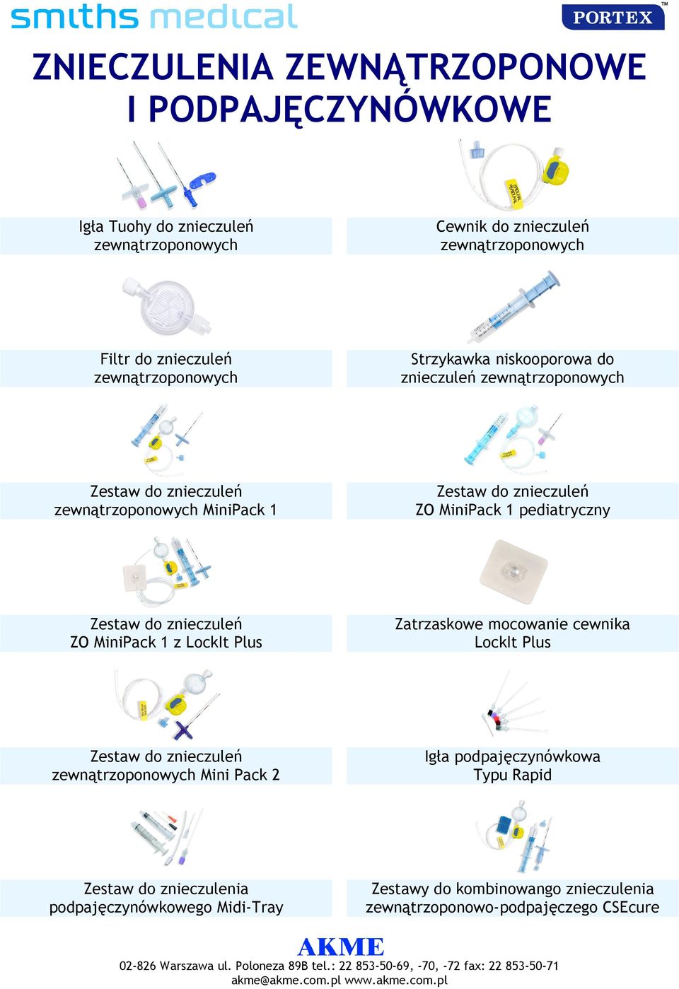 1 pediatryczny Zestaw do znieczuleń ZO MiniPack 1 z LockIt Plus Zatrzaskowe mocowanie cewnika LockIt Plus Zestaw do znieczuleń zewnątrzoponowych Mini Pack 2