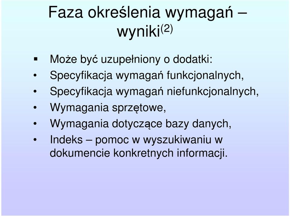 wymagań niefunkcjonalnych, Wymagania sprzętowe, Wymagania