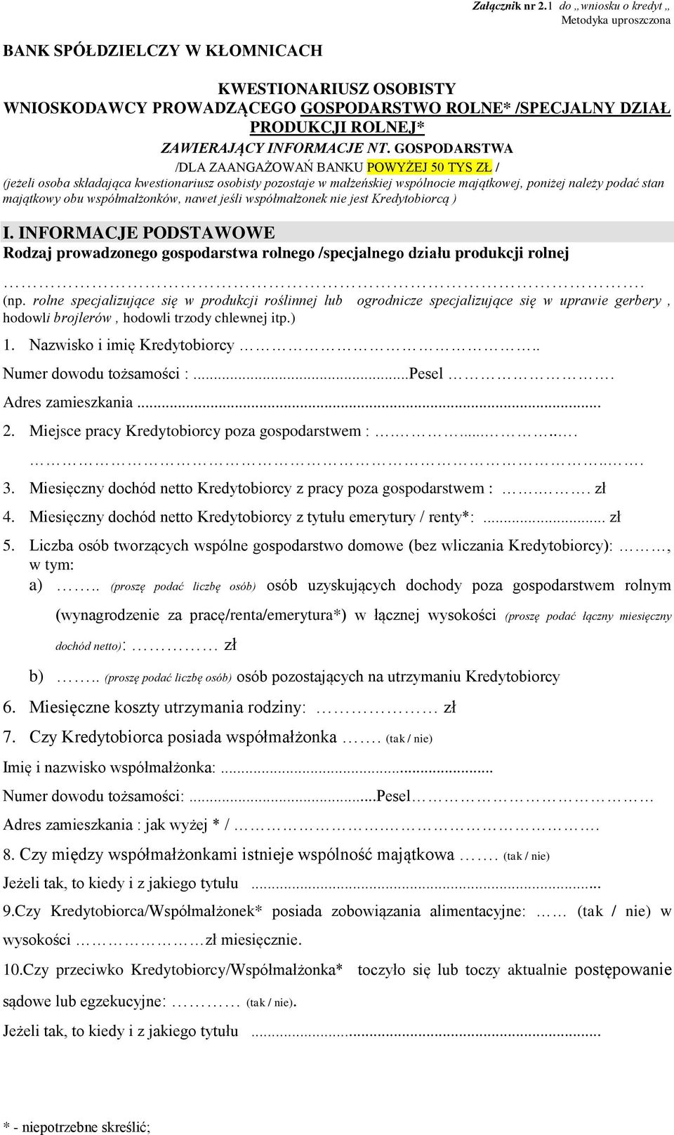 INFORMACJE NT.