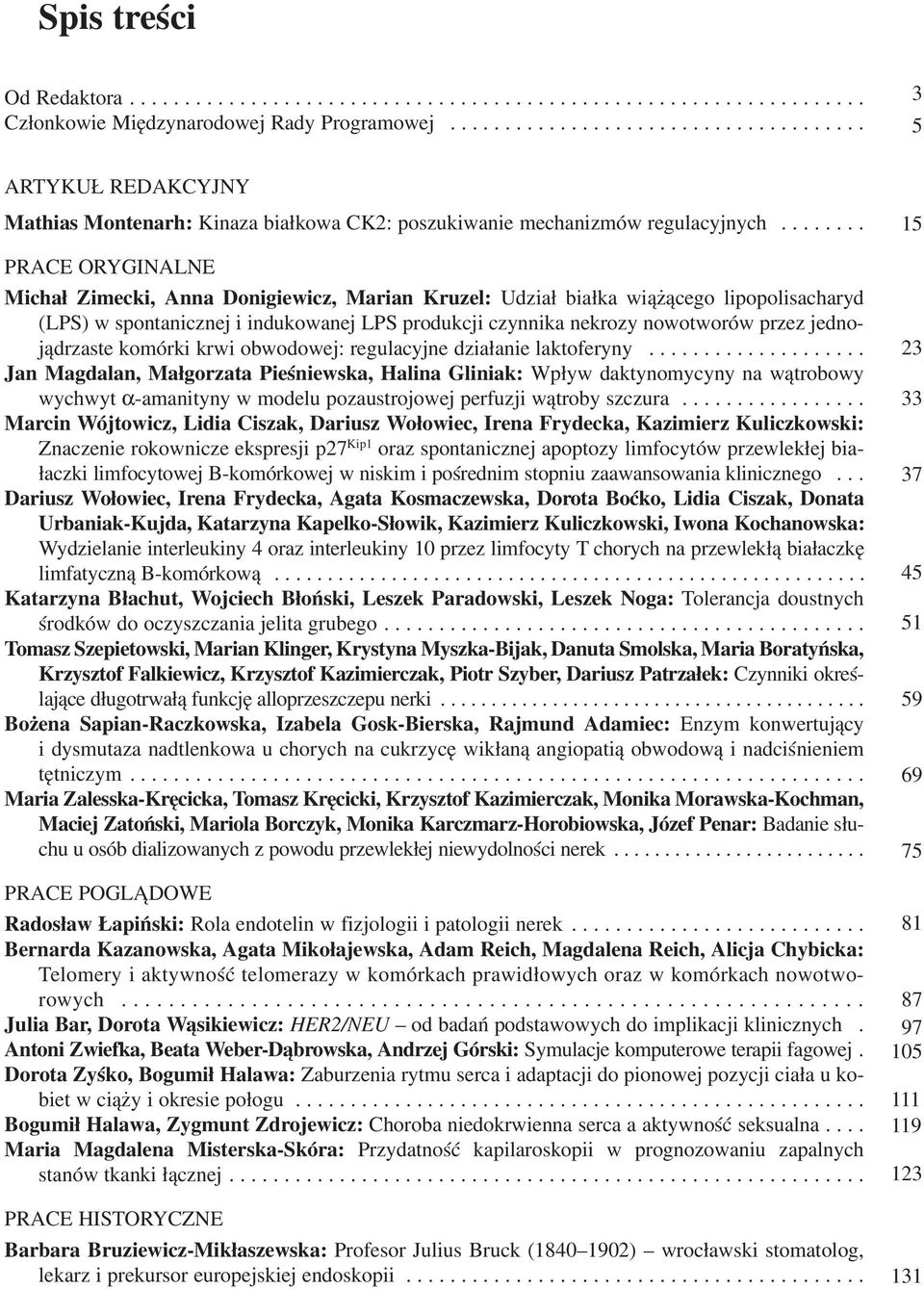 ....... PRACE ORYGINALNE Michał Zimecki, Anna Donigiewicz, Marian Kruzel: Udział białka wiążącego lipopolisacharyd (LPS) w spontanicznej i indukowanej LPS produkcji czynnika nekrozy nowotworów przez