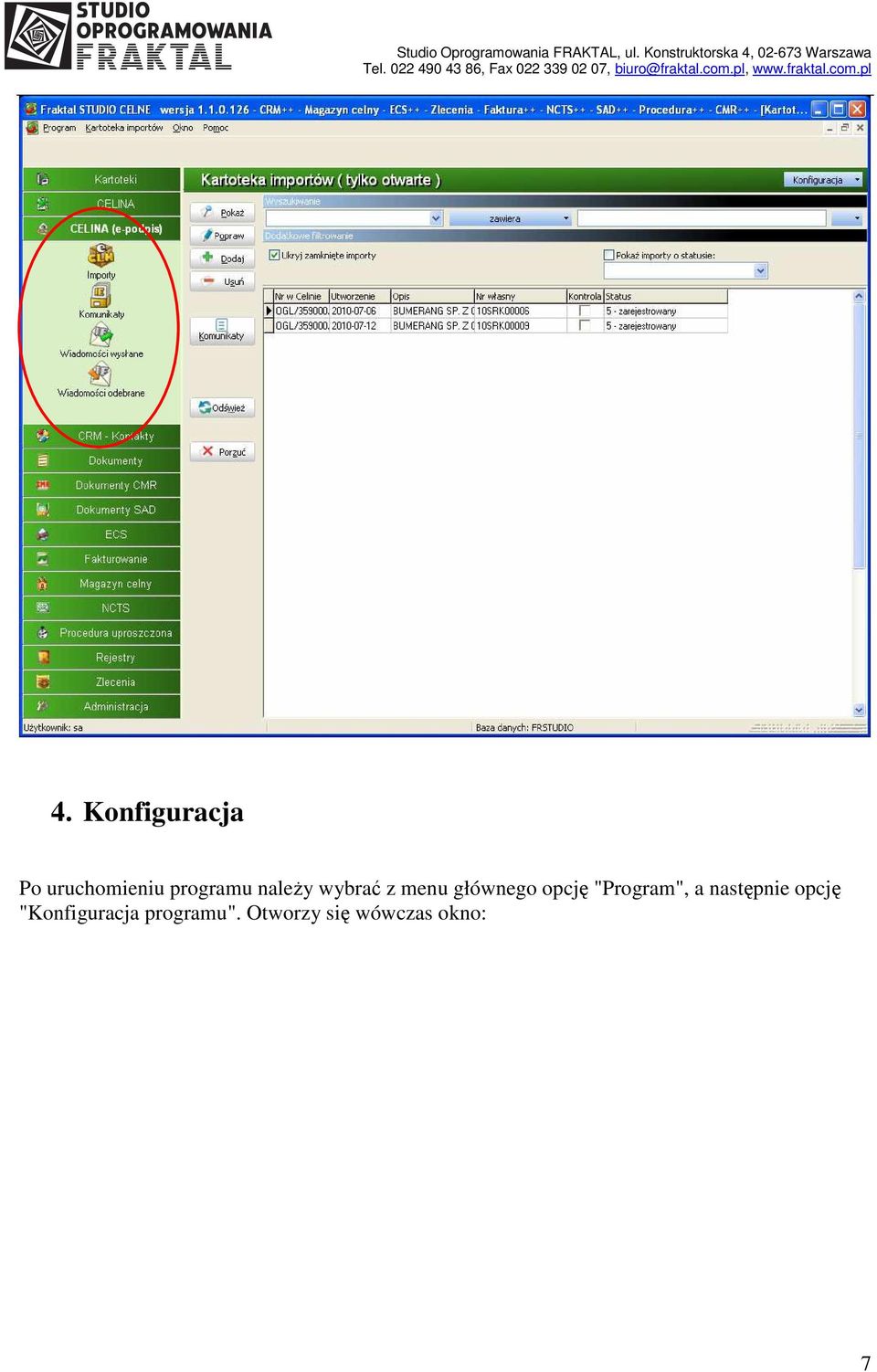 opcję "Program", a następnie opcję