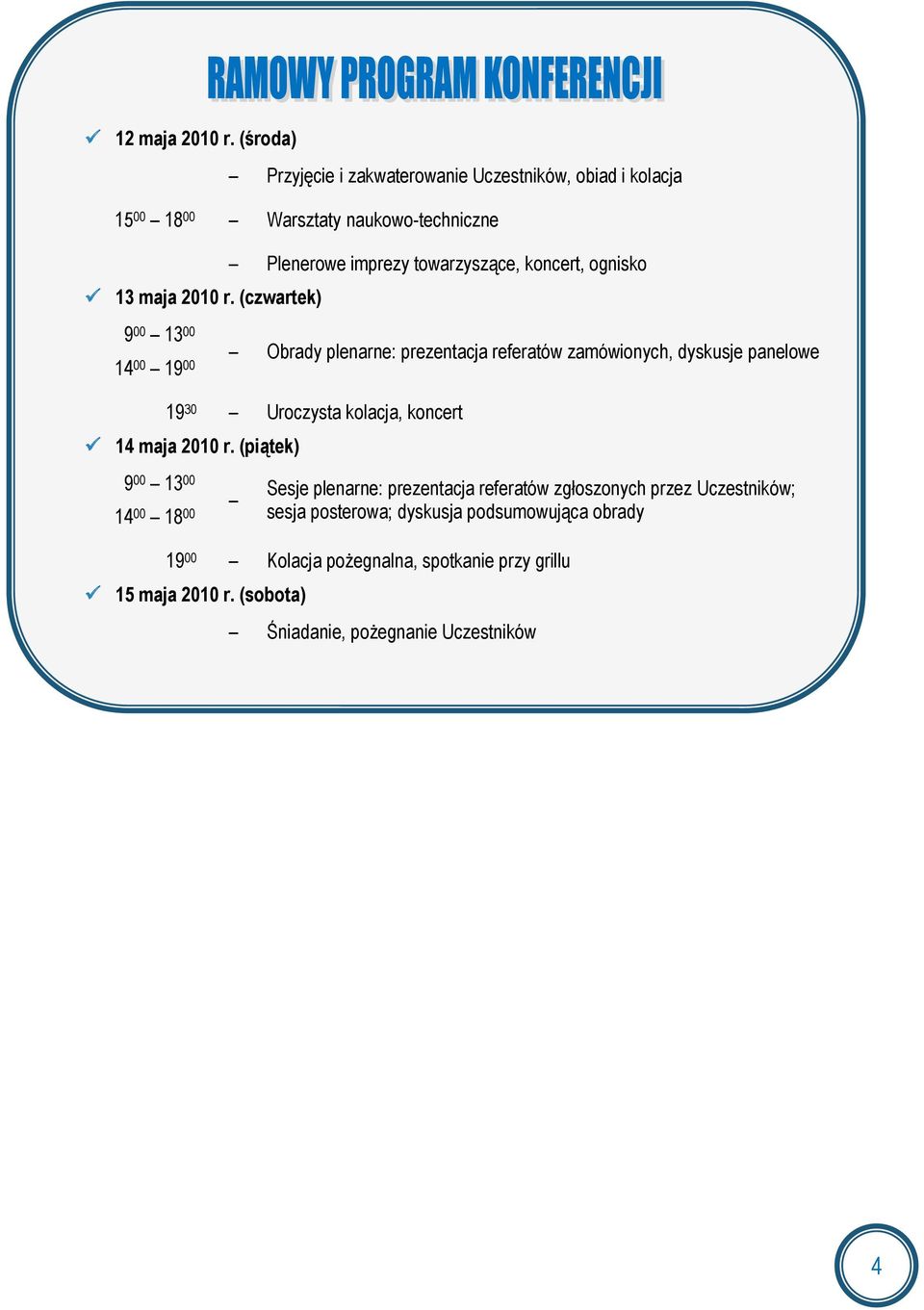 ognisko 13 maja 2010 r.