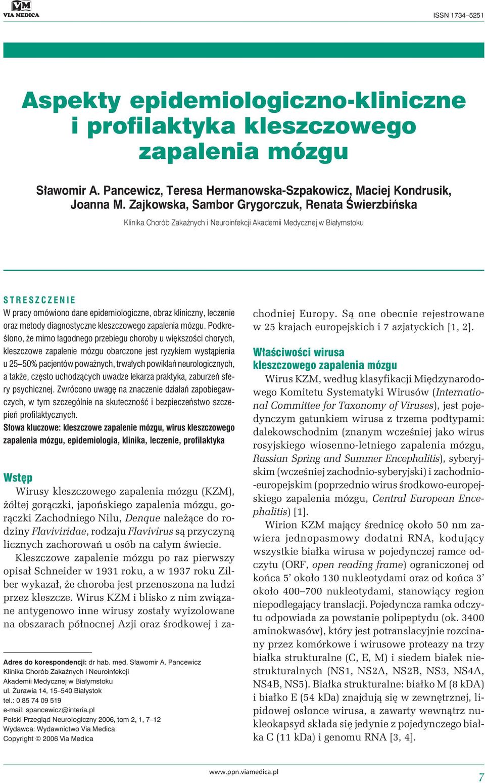 leczenie oraz metody diagnostyczne kleszczowego zapalenia mózgu.