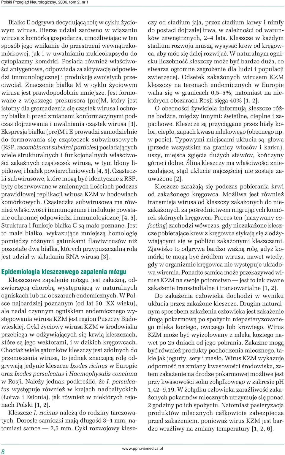 Posiada również właściwości antygenowe, odpowiada za aktywację odpowiedzi immunologicznej i produkcję swoistych przeciwciał. Znaczenie białka M w cyklu życiowym wirusa jest prawdopodobnie mniejsze.