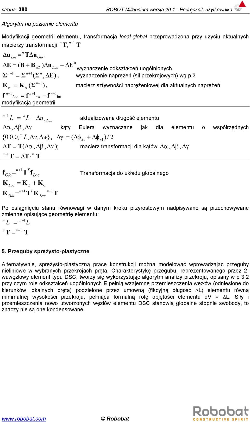 uogólioc Σ Σ ( Σ E waceie aprężeń (sił prekrojowc wg p.
