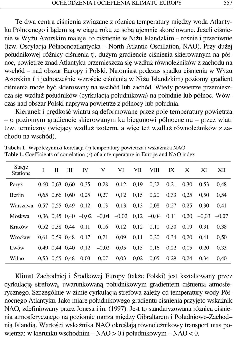 Przy duŝej południkowej róŝnicy ciśnienia tj.