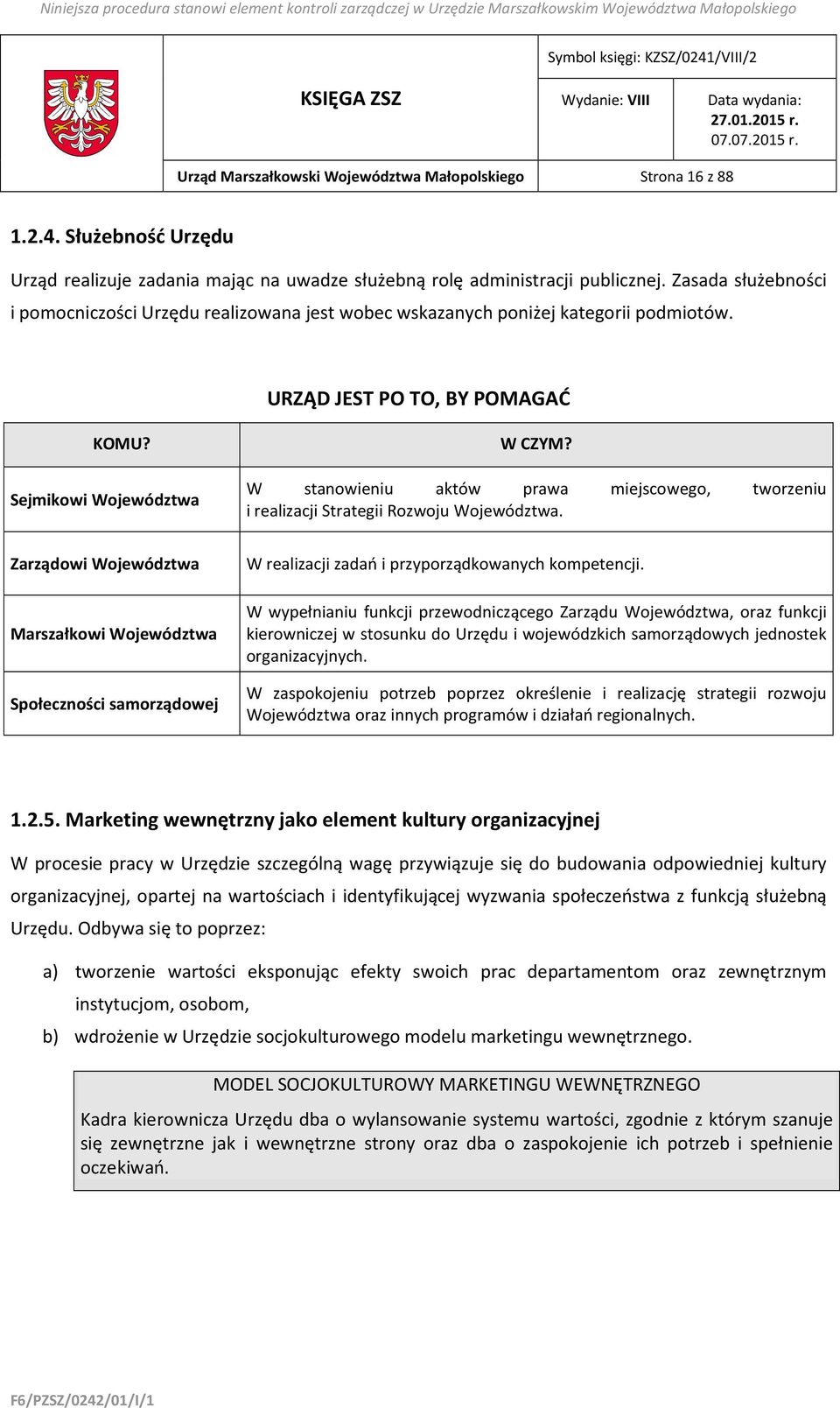 W stanowieniu aktów prawa miejscowego, tworzeniu i realizacji Strategii Rozwoju Województwa.