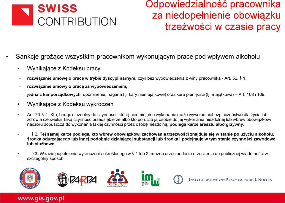 kary niemajątkowe) oraz kara pieniężna (tj. majątkowa) Art. 10