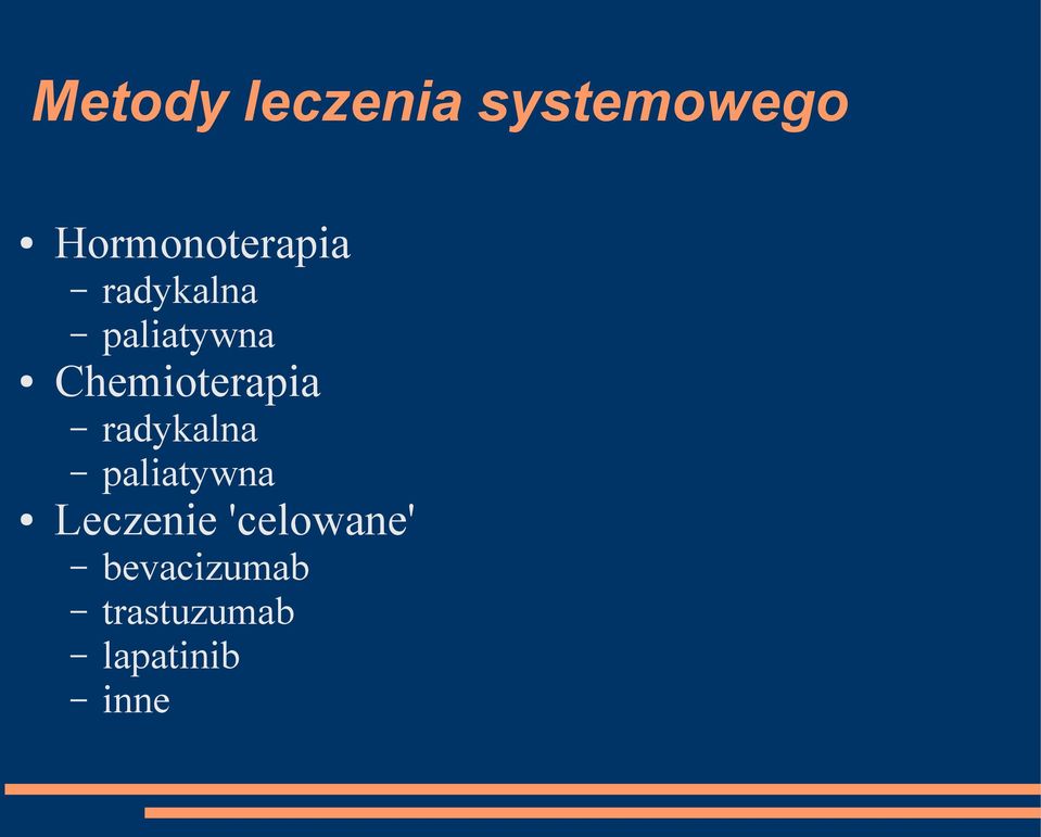radykalna paliatywna Leczenie