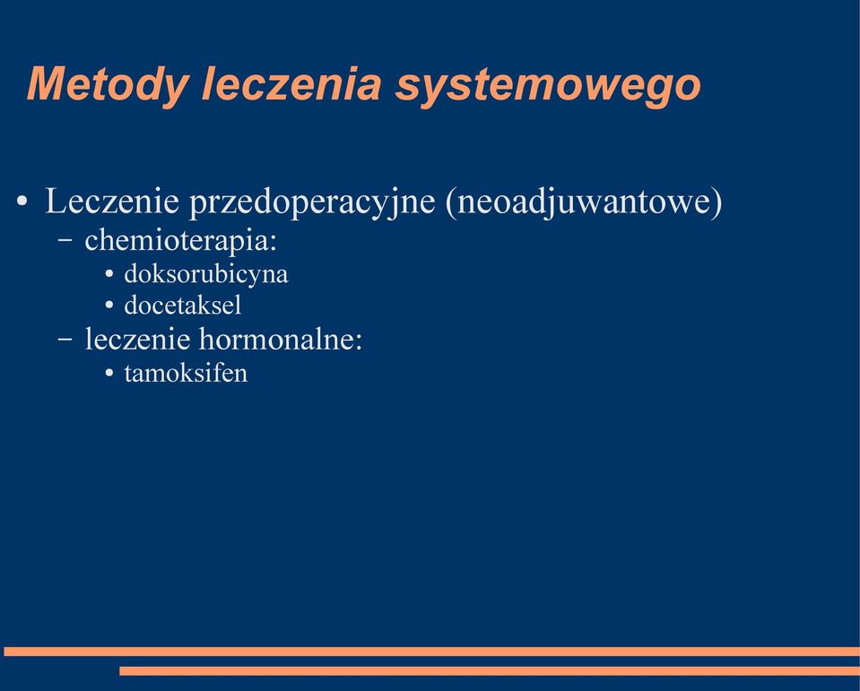 chemioterapia: doksorubicyna