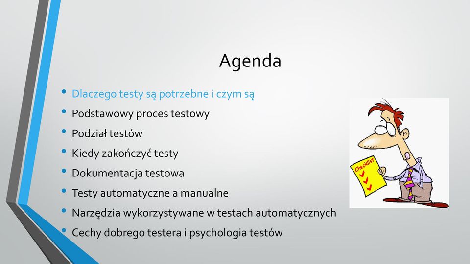 testowa Testy automatyczne a manualne Narzędzia wykorzystywane