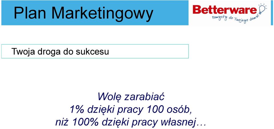 zarabiać 1% dzięki pracy